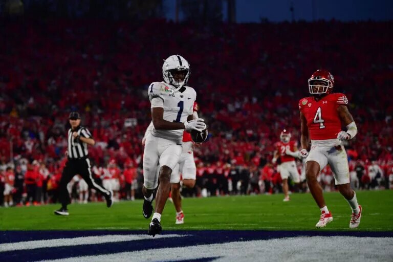 The Penn State wide receivers will have several options for the top three or four spots heading into the 2023 season.