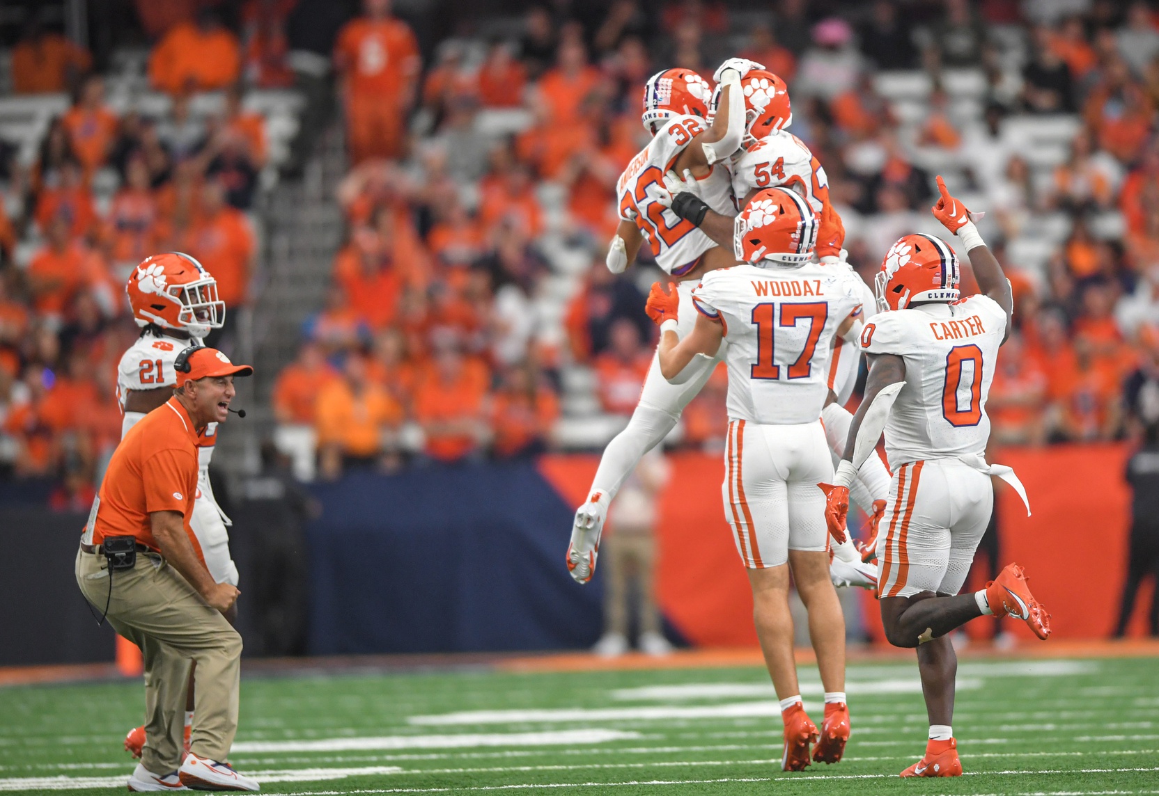 Clemson got its first ACC win in 2023 against Syracuse 31-14. The Tigers showed improvement this week which should be highlighted.