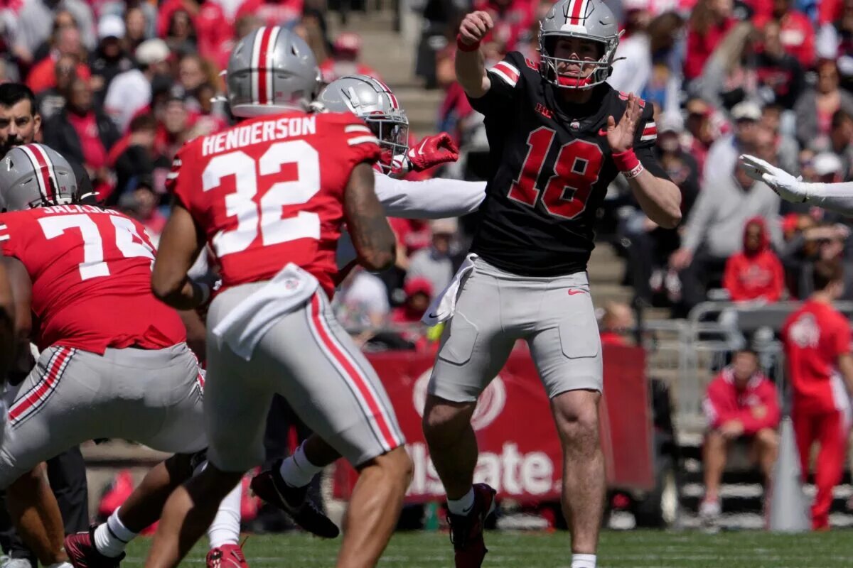 The 2024 Ohio State quarterback battle was not settled in this year's Spring Game as each player had ups and downs.