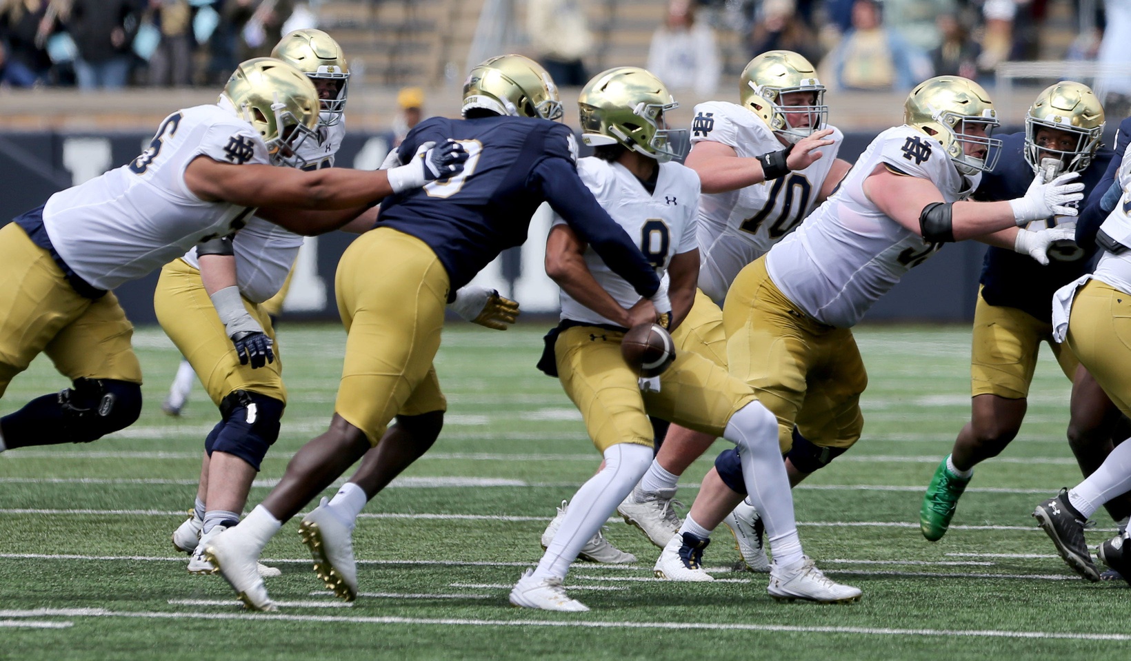 Young Talent Featured in Notre Dame’s Blue-Gold Game