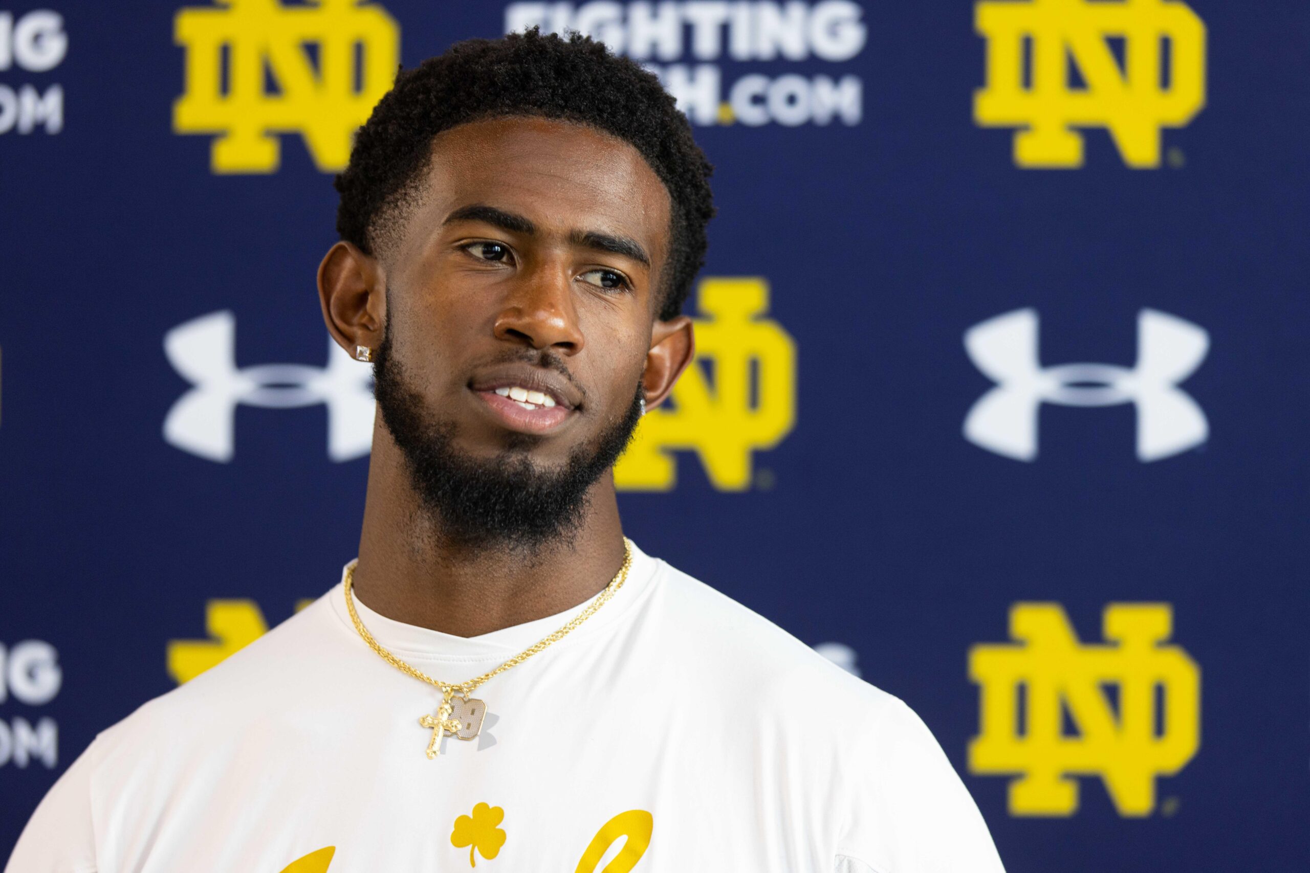 Wide receiver Beaux Collins is looking to make his final season of eligibility an impactful one for the Notre Dame Fighting Irish.