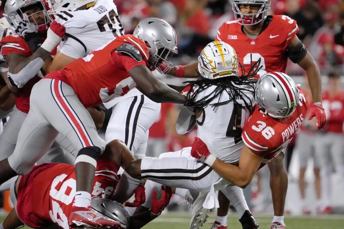 Buckeyes Buck and Blank Broncos, 56-0