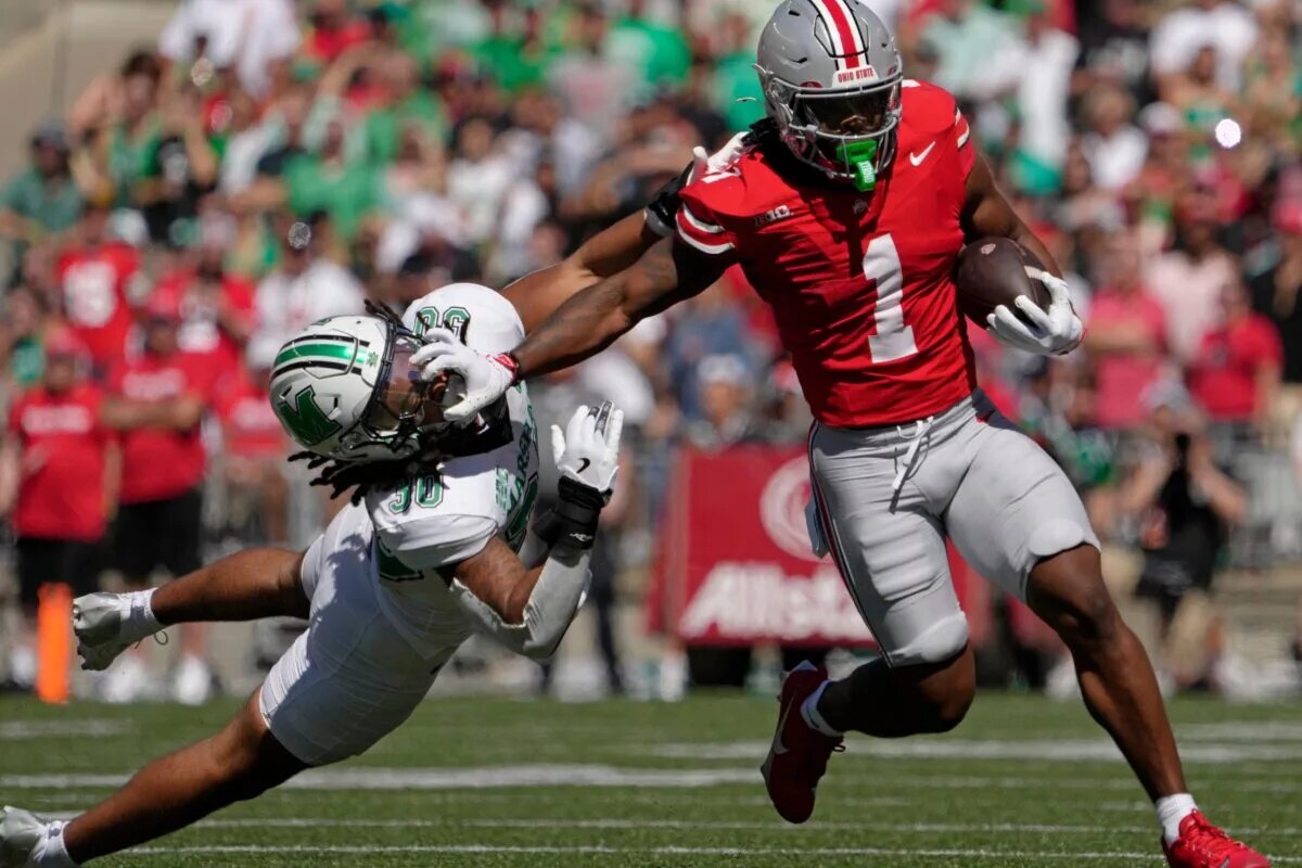 Buckeyes Thunder Past The Herd, 49-14