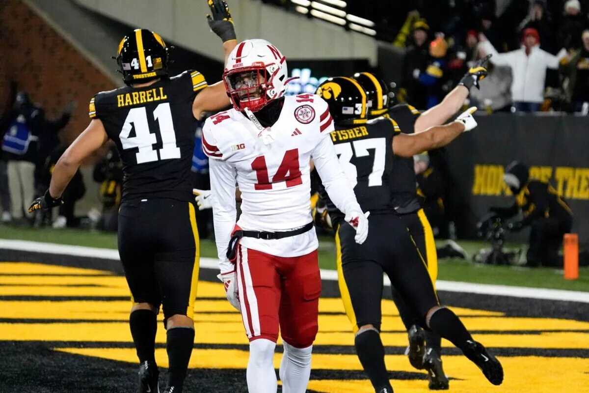 Nebraska against Iowa