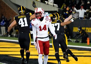 Nebraska against Iowa