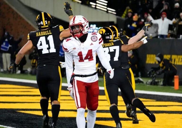 Nebraska against Iowa