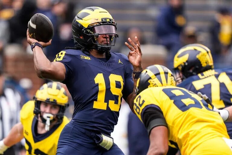 Bryce Underwood Michigan quarterback
