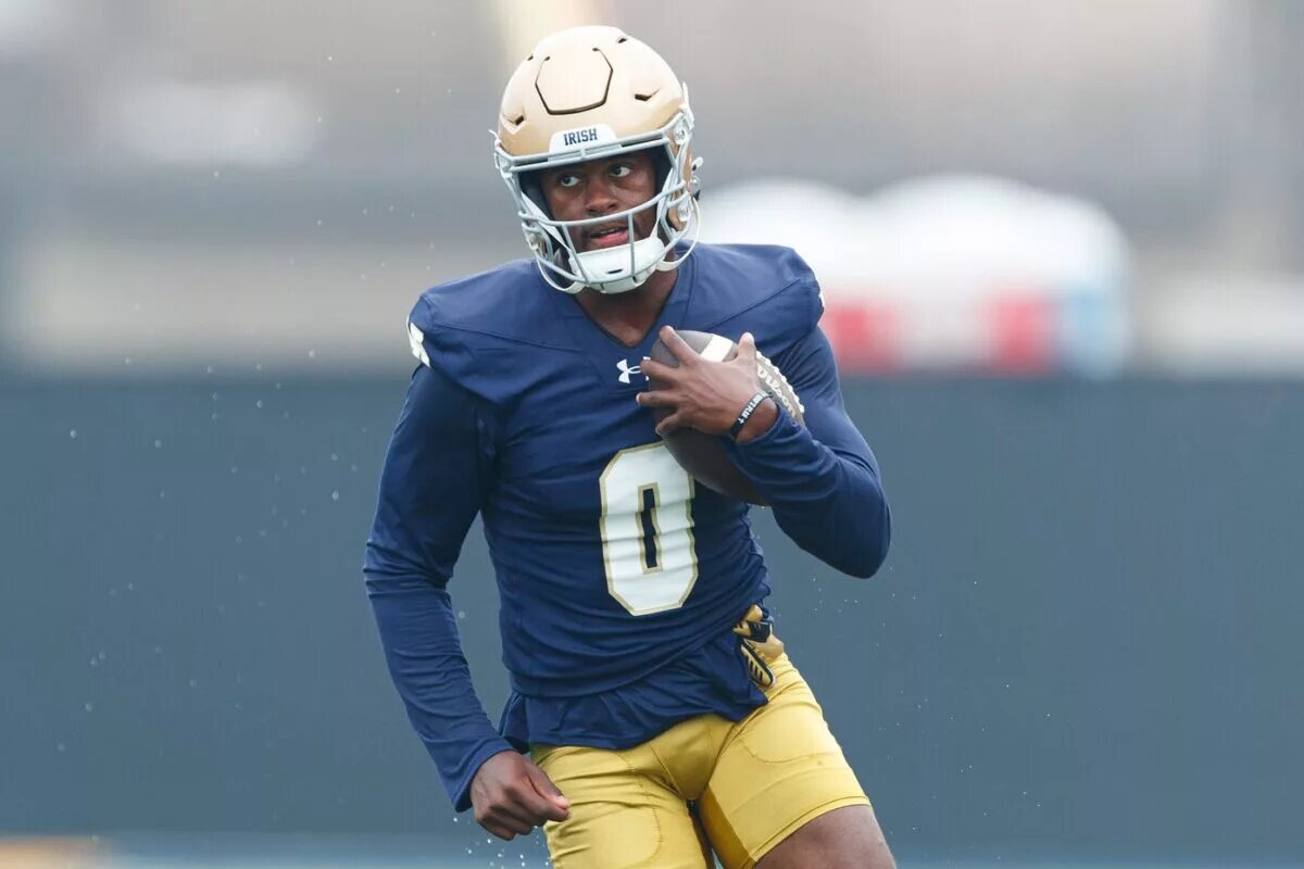 The Notre Dame wide receiver group is deep heading into the 2025 season. While the Fighting Irish don't yet have a quarterback, the receivers are ready.