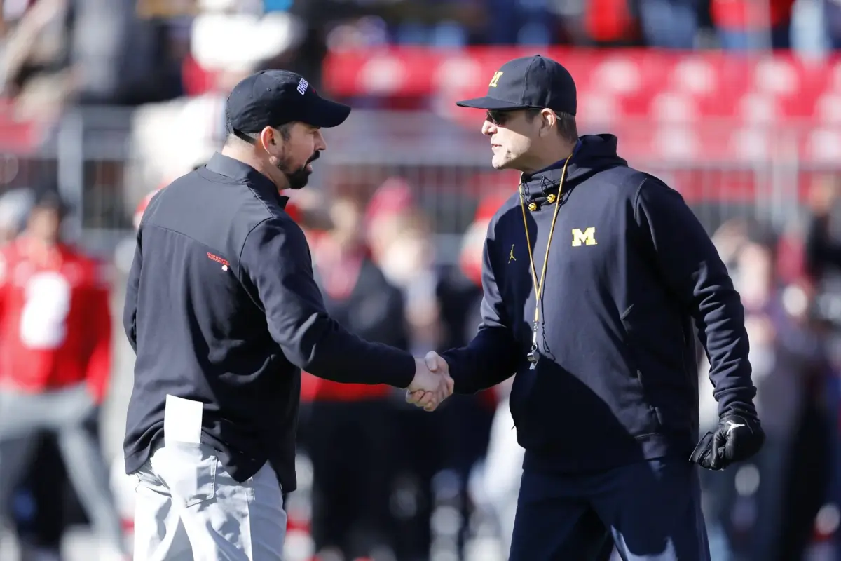 Ohio State football ryan day jim harbaugh