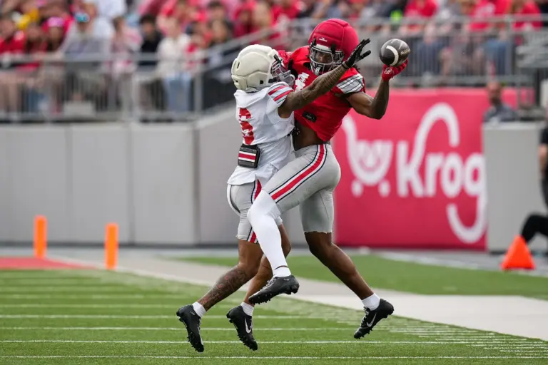 ohio state fall camp devin sanchez jeremiah smith