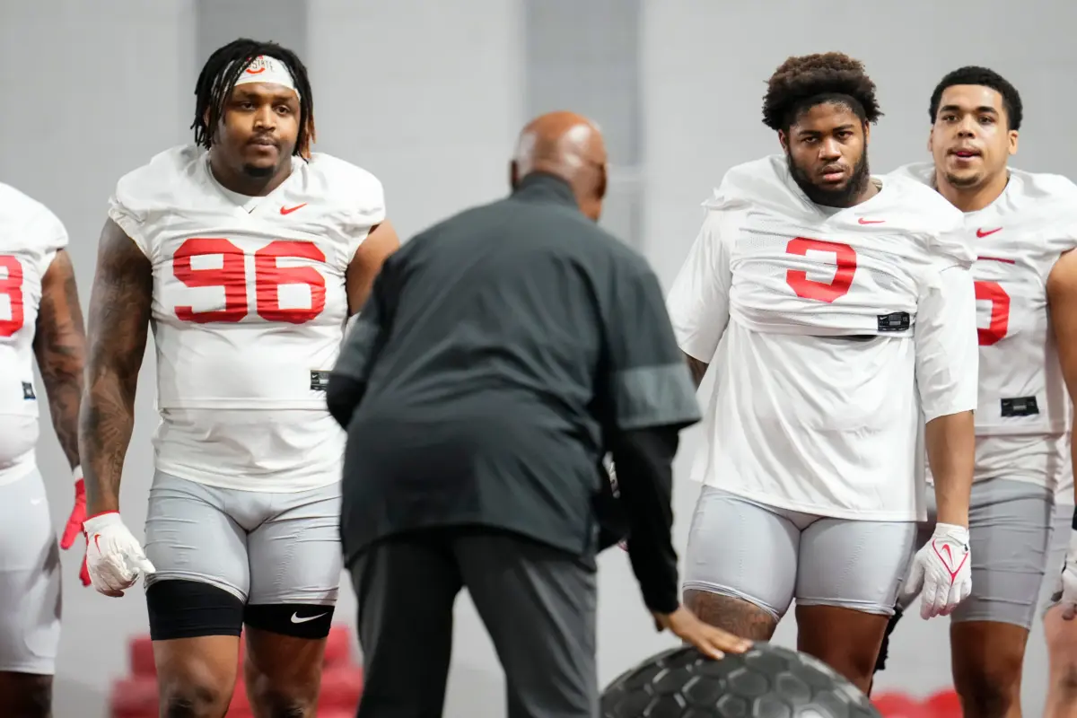 ohio state fall camp eddrick houston james smith