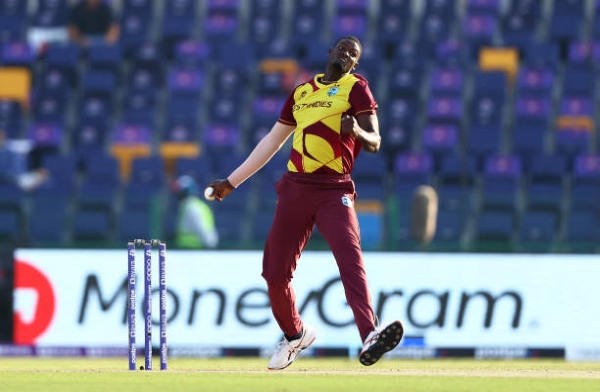 Jason Holder bowling ahead of the West Indies vs Ireland series.