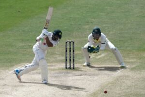 Imam-ul-Haq in action for Pakistan vs Australia.