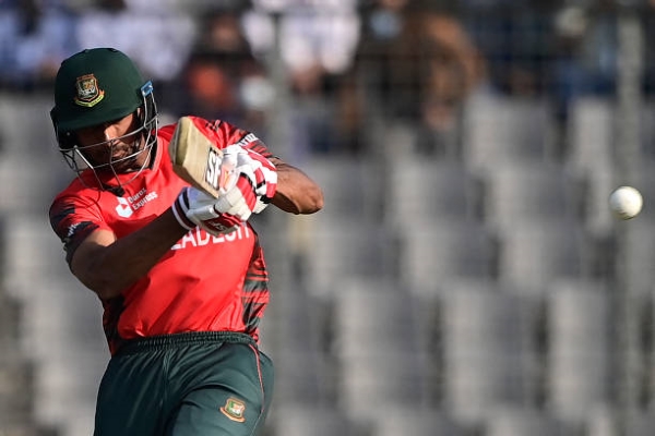 Mahmudullah in action for Bangladesh vs Afghanistan.