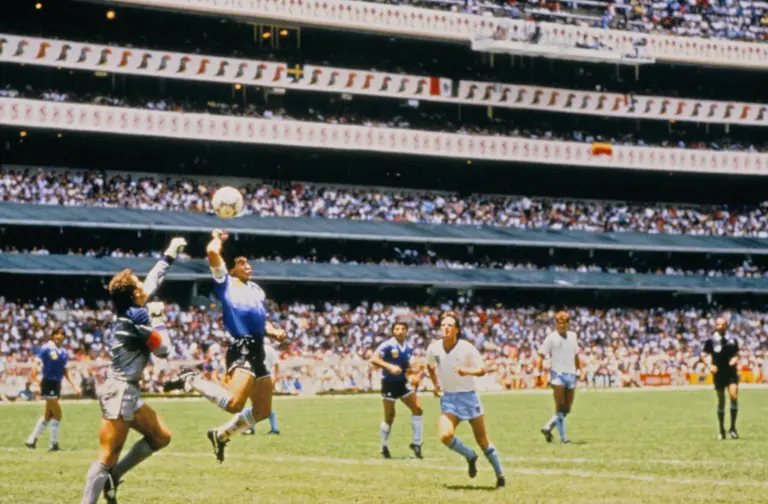 England vs Argentina: Maradona's hand of god goal