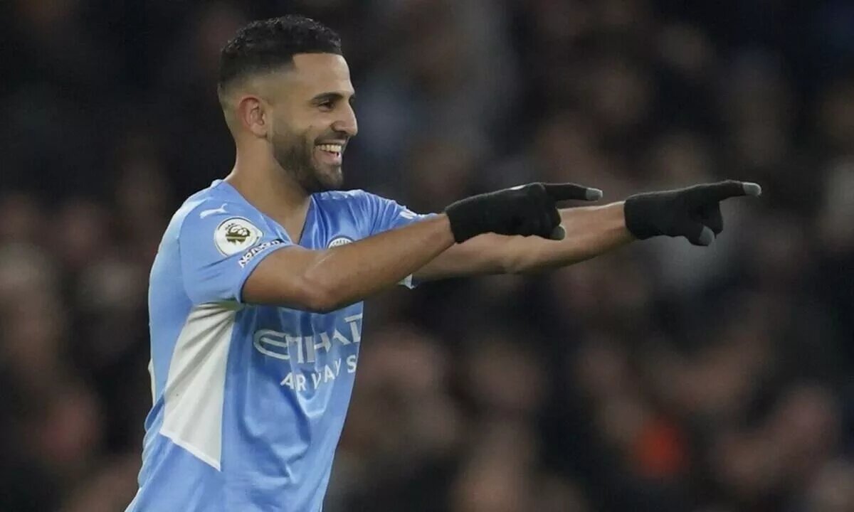 Manchester City winger Riyad Mahrez