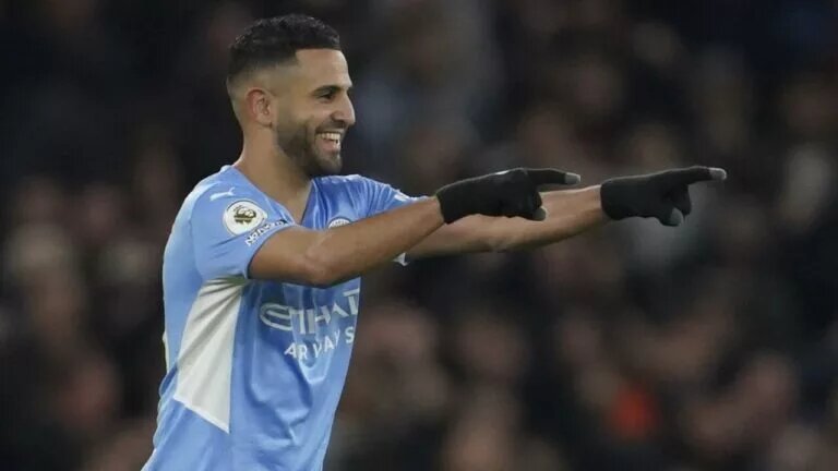 Manchester City winger Riyad Mahrez