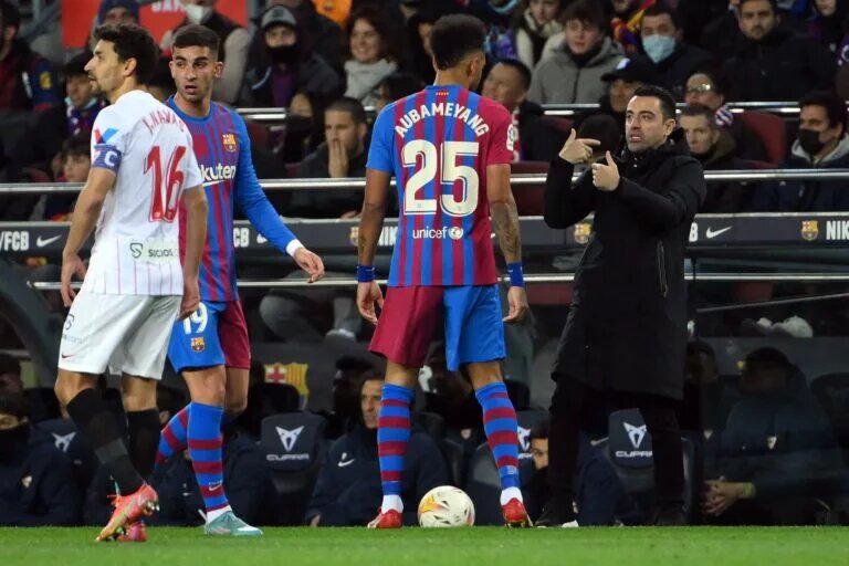 Xavi Barcelona Aubameyang