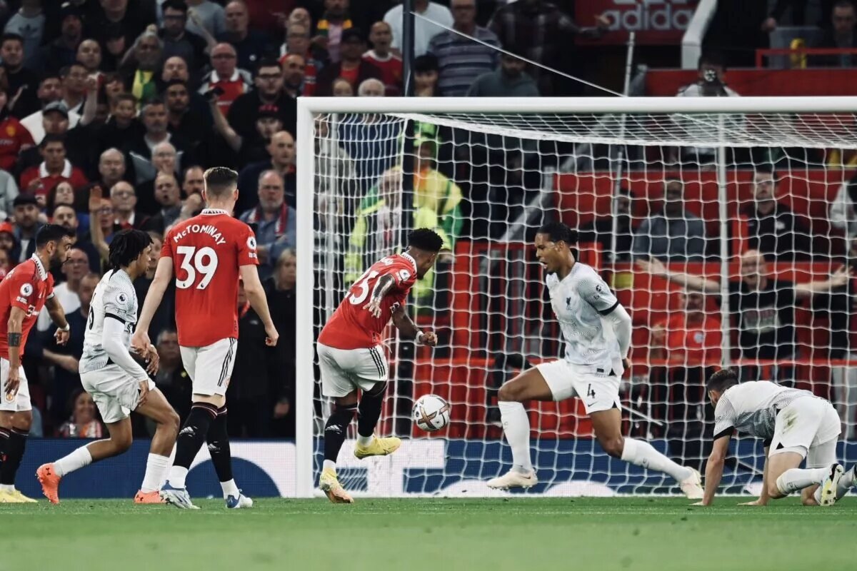 Trent Alexander-Arnold watches a shot go in
