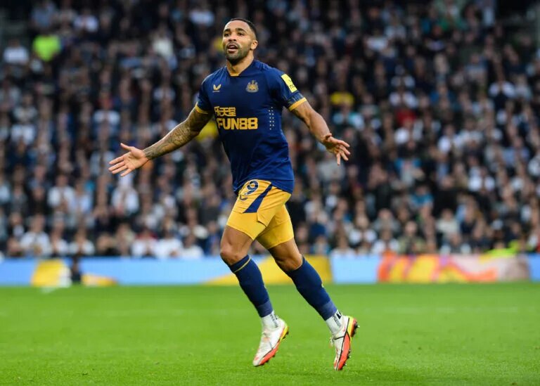 Callum Wilson celebrates scoring for Newcastle United