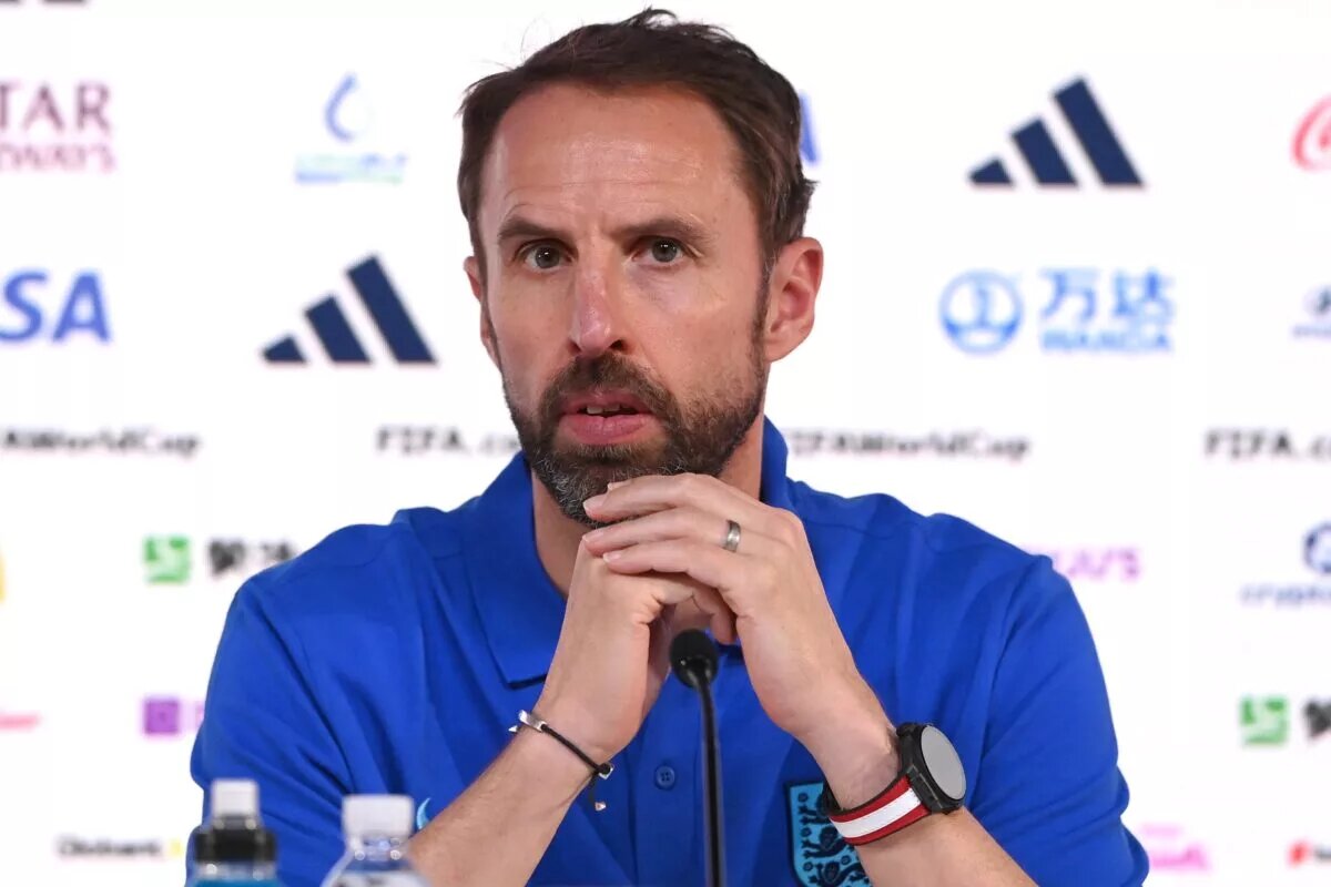 Gareth Southgate at a press conference