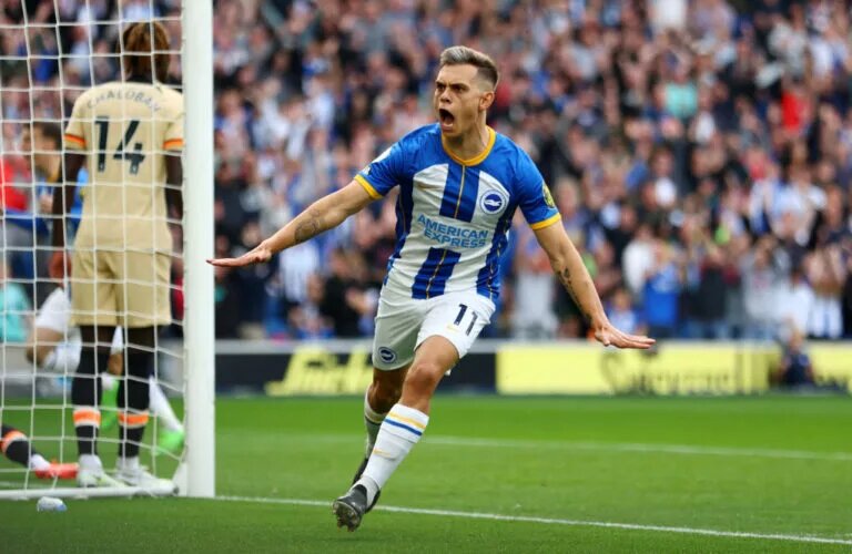 Brighton star Leandro Trossard is a transfer target for Chelsea but the Blues have yet to make an approach