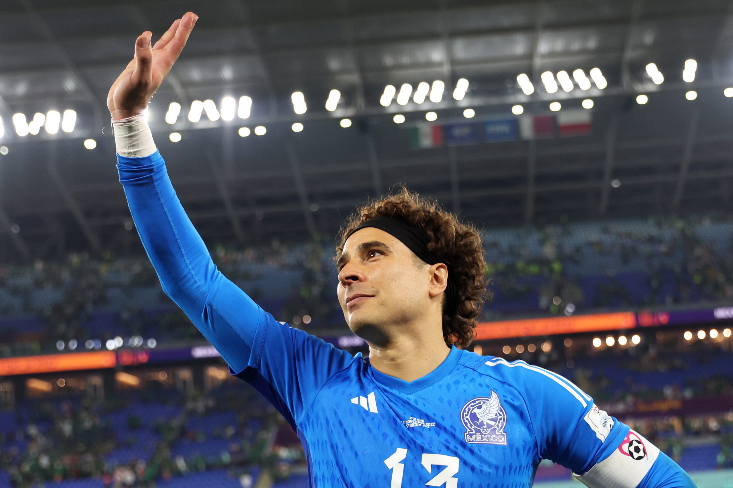 Guillermo Ochoa, waving to the crowd, will play a big part in Argentina vs Mexico
