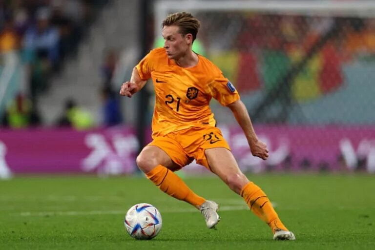 Frenkie de Jong, a key player in Netherlands vs Ecuador, playing against Senegal