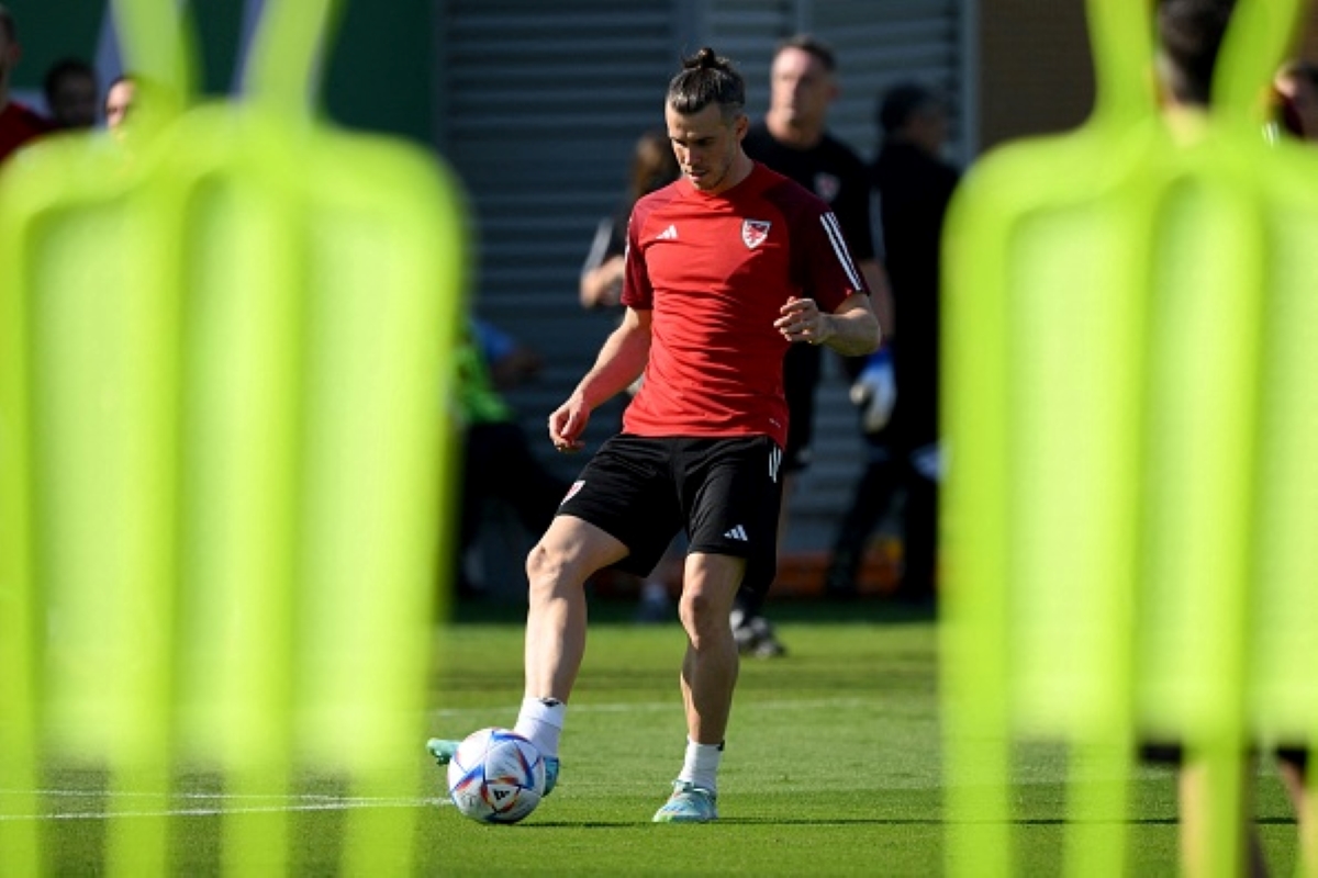 Gareth Bale prepares for Wales vs Iran in training