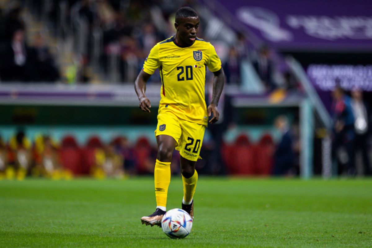 Jhegson Mendez, pictured on the pitch, is part of the Ecuador predicted lineup