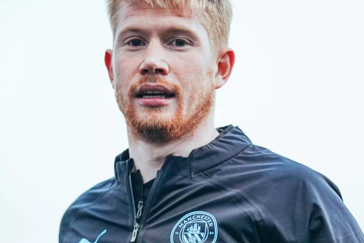 Manchester City's Kevin de Bruyne in training