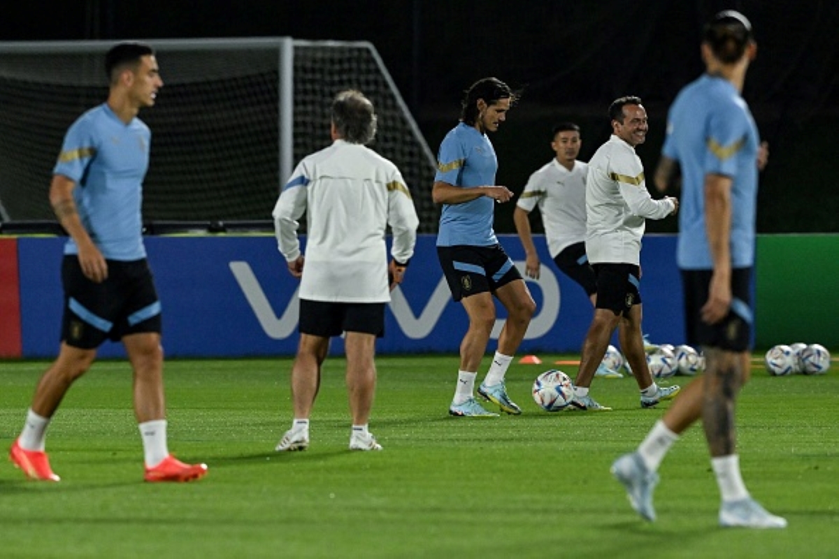 Members of Uruguay predicted lineup in training
