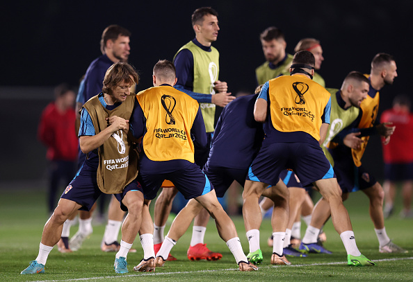 Croatia's Luka Modric and His Teammates, Who Could be Part of Croatia's Predicted Lineup, Prepares for the Game against Argentina