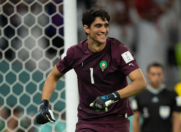 Morocco's Best Player, Yassine Bounou, After Making a Key Penalty Save Spain's Sergio Busquets in the Round of 16
