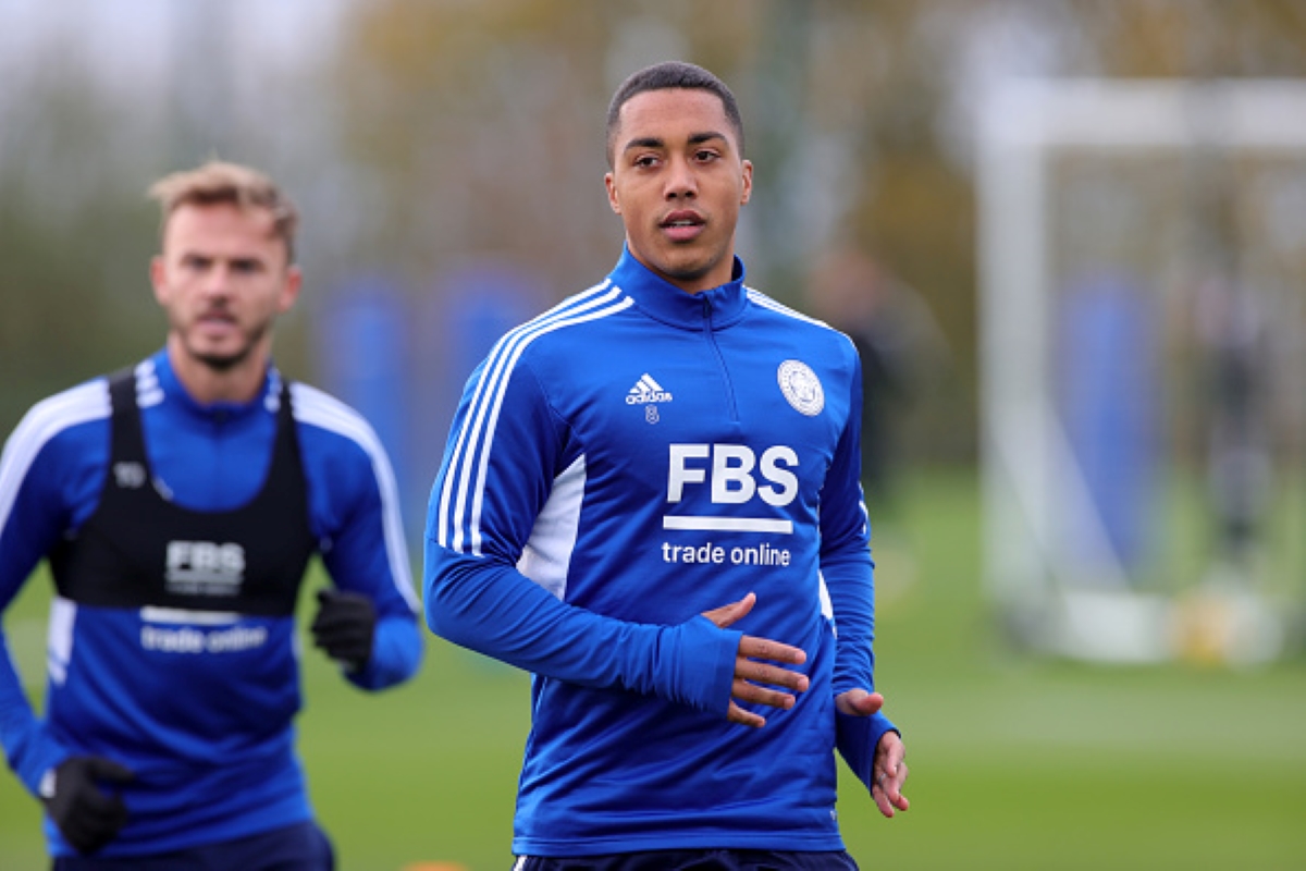 Youri Tielemans in training