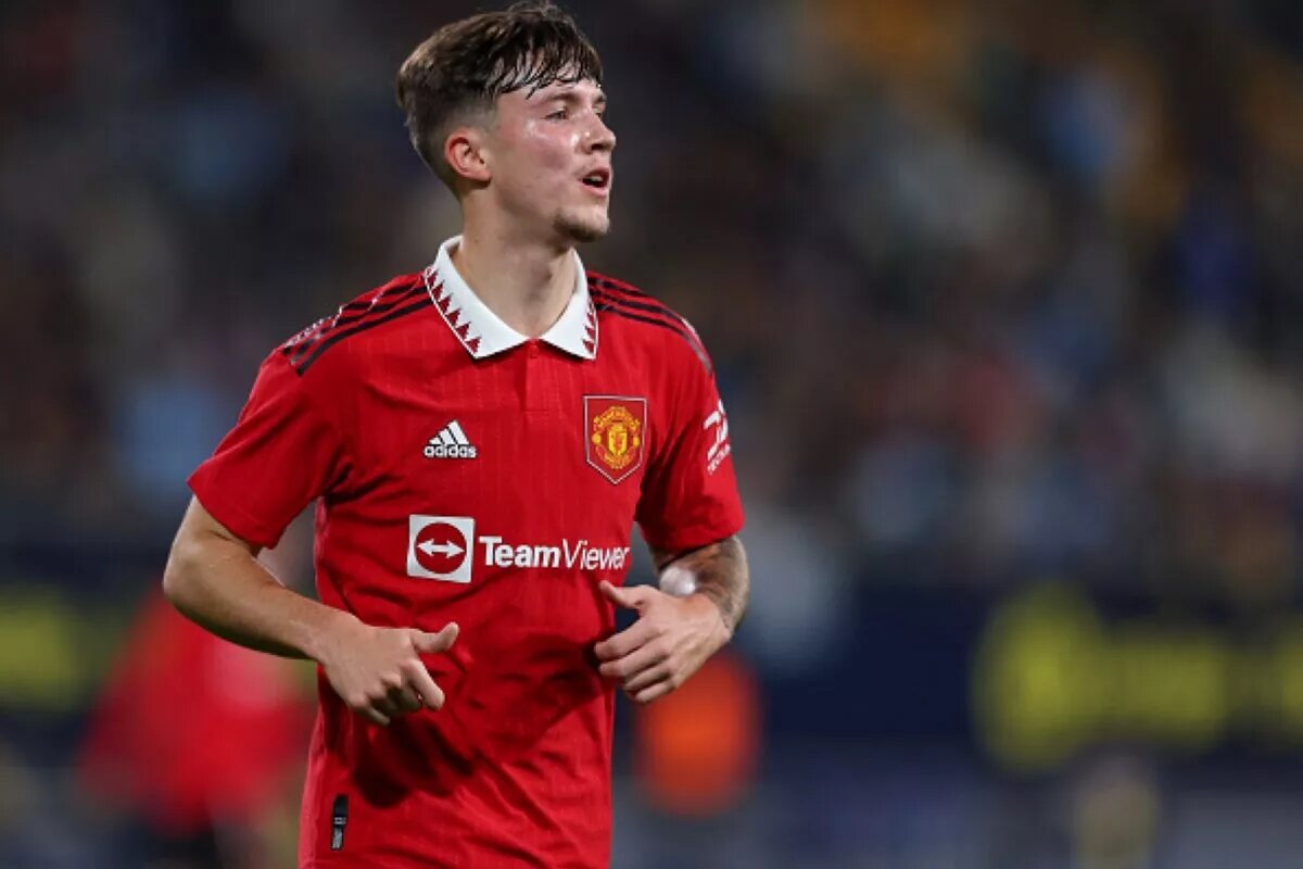 Manchester United's Charlie McNeill Playing At Nuevo Mirandilla