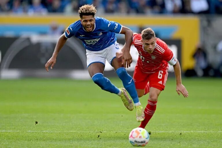 Georginio Rutter, Leeds United target, against Bayern Munich