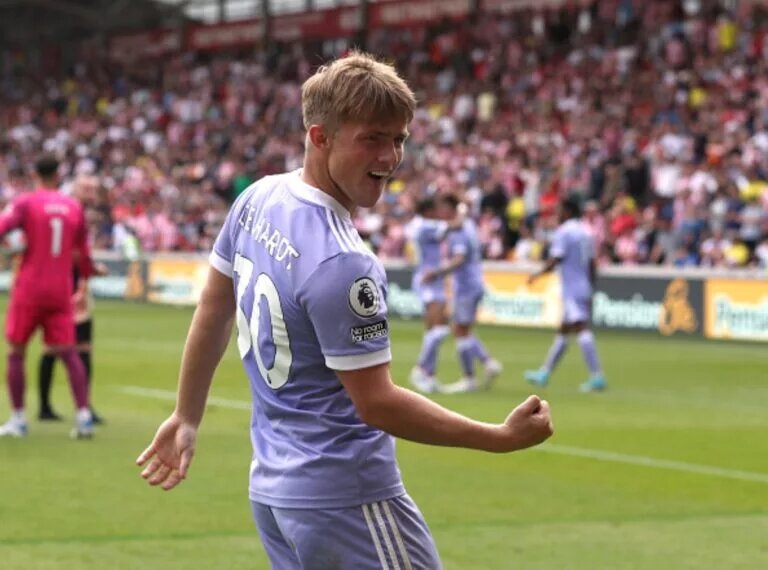 Joe Gelhardt, Wigan Athletic loan target, celebrating