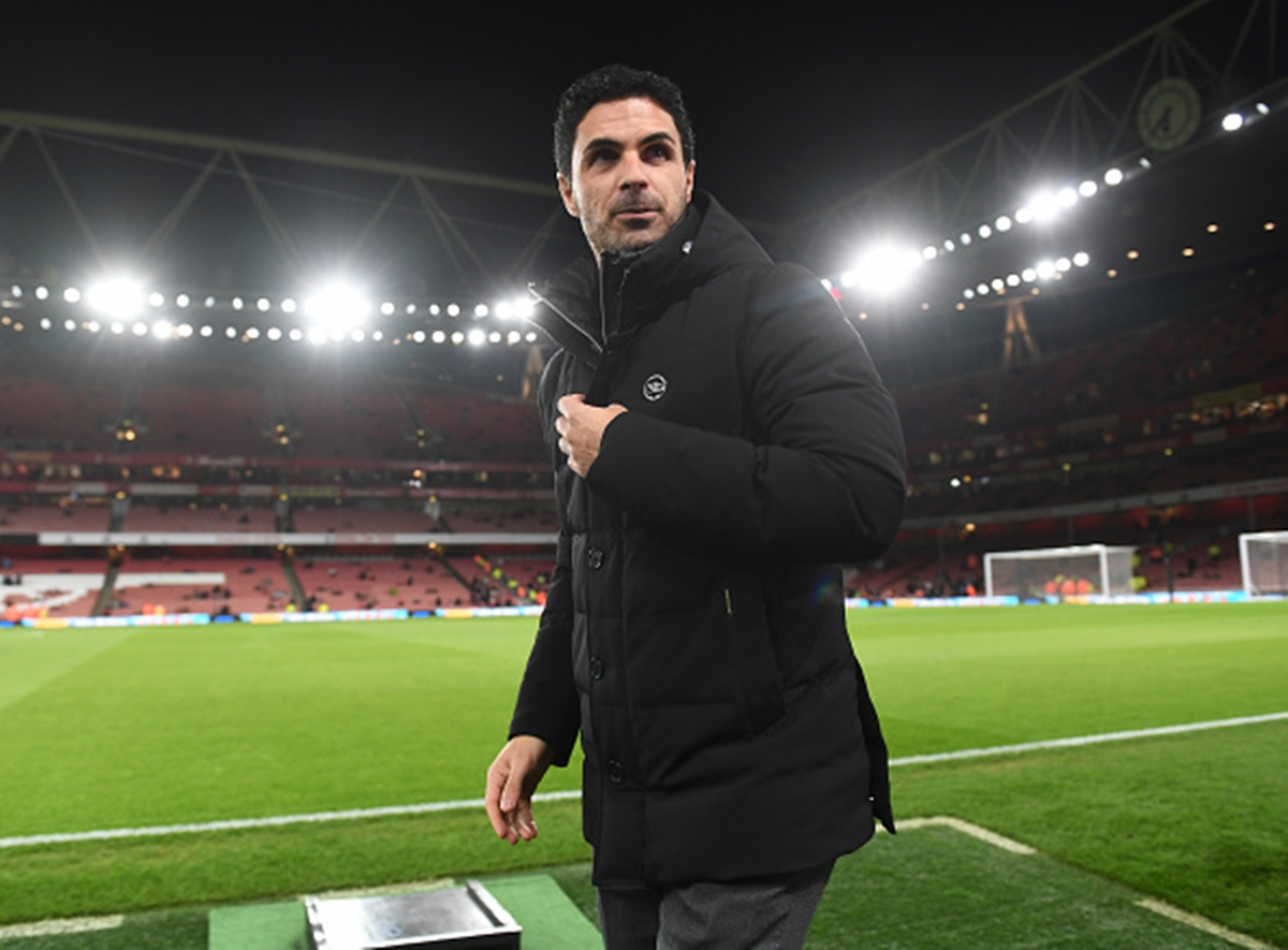 Mikel Arteta During Arsenal's defeat to Manchester City