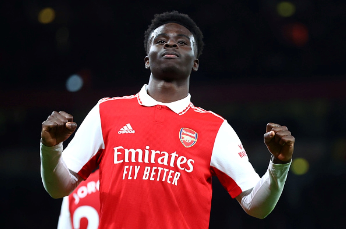 Arsenal's Bukayo Saka Celebrates Goal Against Everton as Arsenal Should Forget Europe
