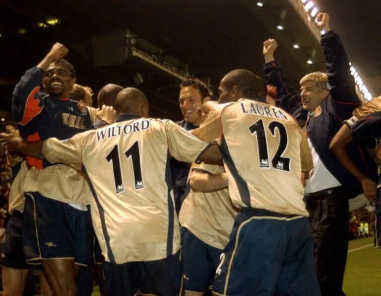 Arsenal’s French Manager Arsene Wenger Wins With Arsenal in 2002 as One of Arsenal’s Five Finest Title Run-Ins