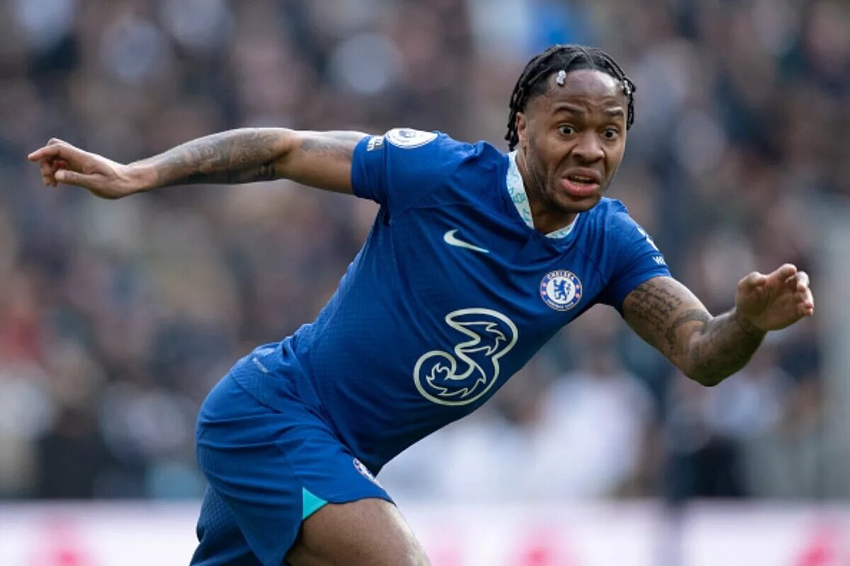 Chelsea’s Raheem Sterling as He Is Part of the Chelsea Predicted Lineup at Tottenham Hotspur Stadium