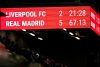 Real Madrid vs Liverpool scoreboard