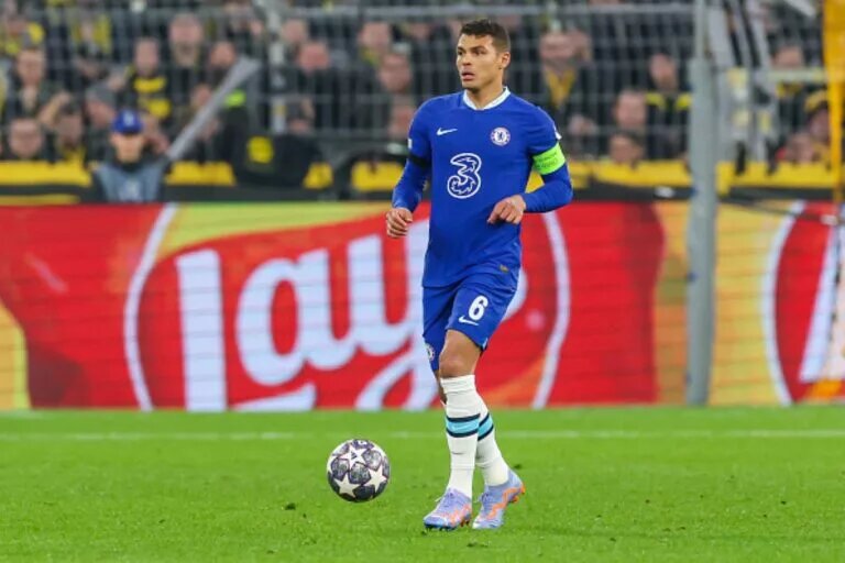Chelsea's Thiago Silva at the Champions League Competition