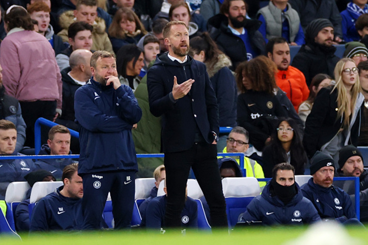 Replace Graham Potter - image of Potter on the touchline