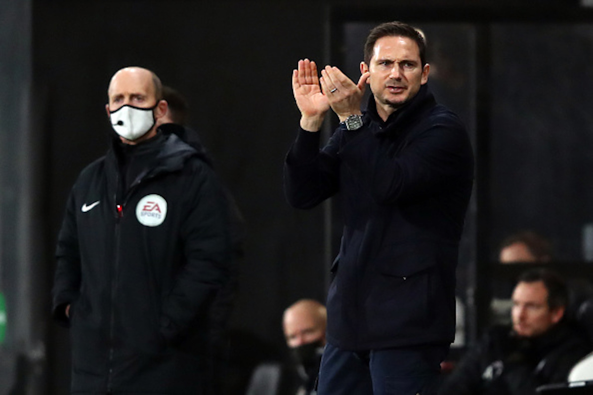 Frank Lampard managing Chelsea vs Fulham