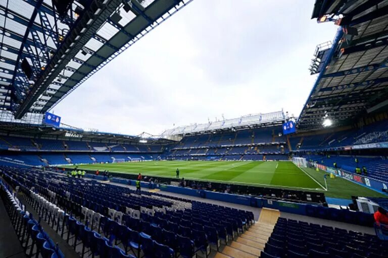 View from the stands at Stamford Bridge