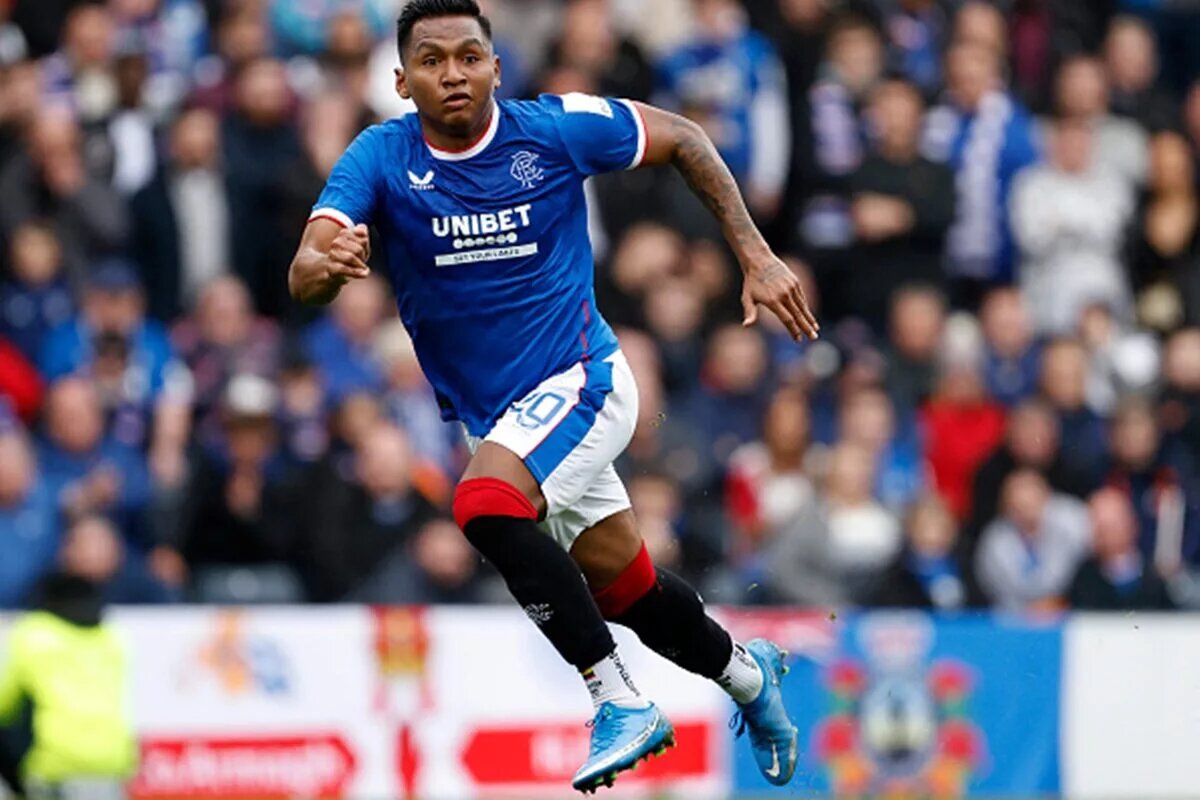 Alfredo Morelos on the run for Rangers