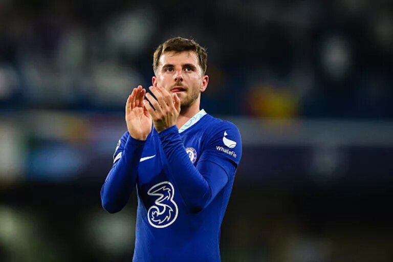 Mason Mount applauds fans after Chelsea's Champions League game against Real Madrid