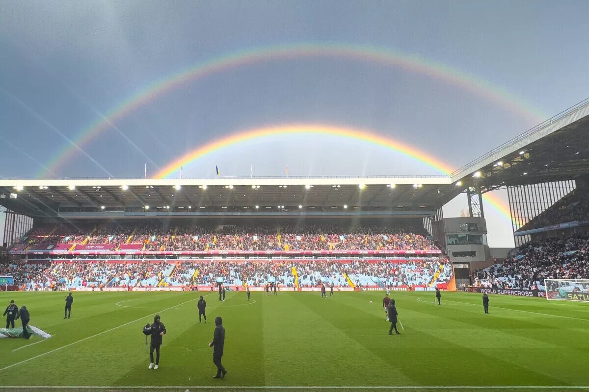 Aston Villa Villa Park General View rainbow